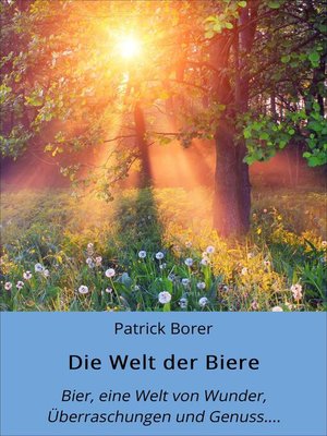 cover image of Die Welt der Biere